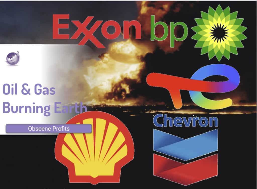 Excess profiteering from top 5 major oil and gas companies