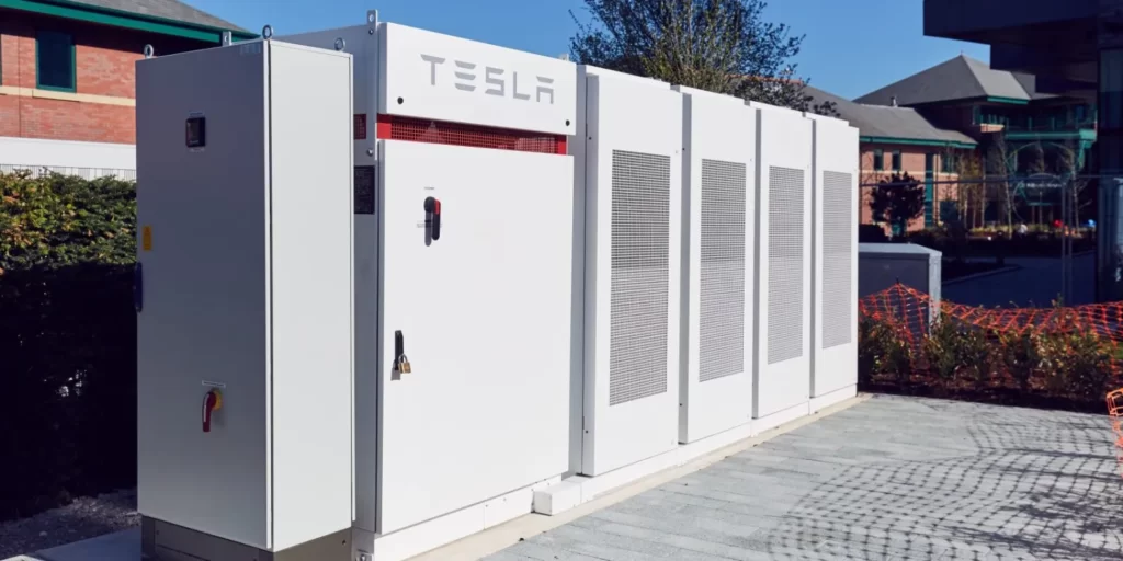 tesla grid and home batteries used in commercial applications