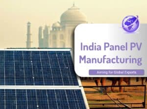 India PV Manufacturing increasing