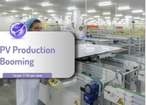 PV panels booming production