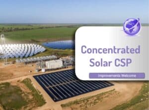 concentrated solar csp improvements great for RE and storage