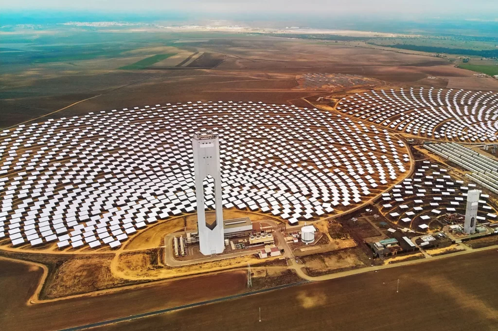 Large Concentrated Solar CSP plant 