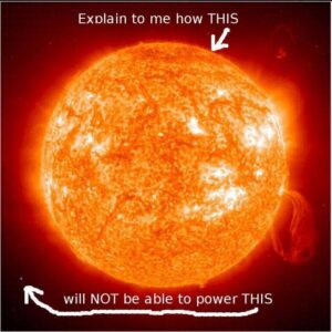 sun powering earth