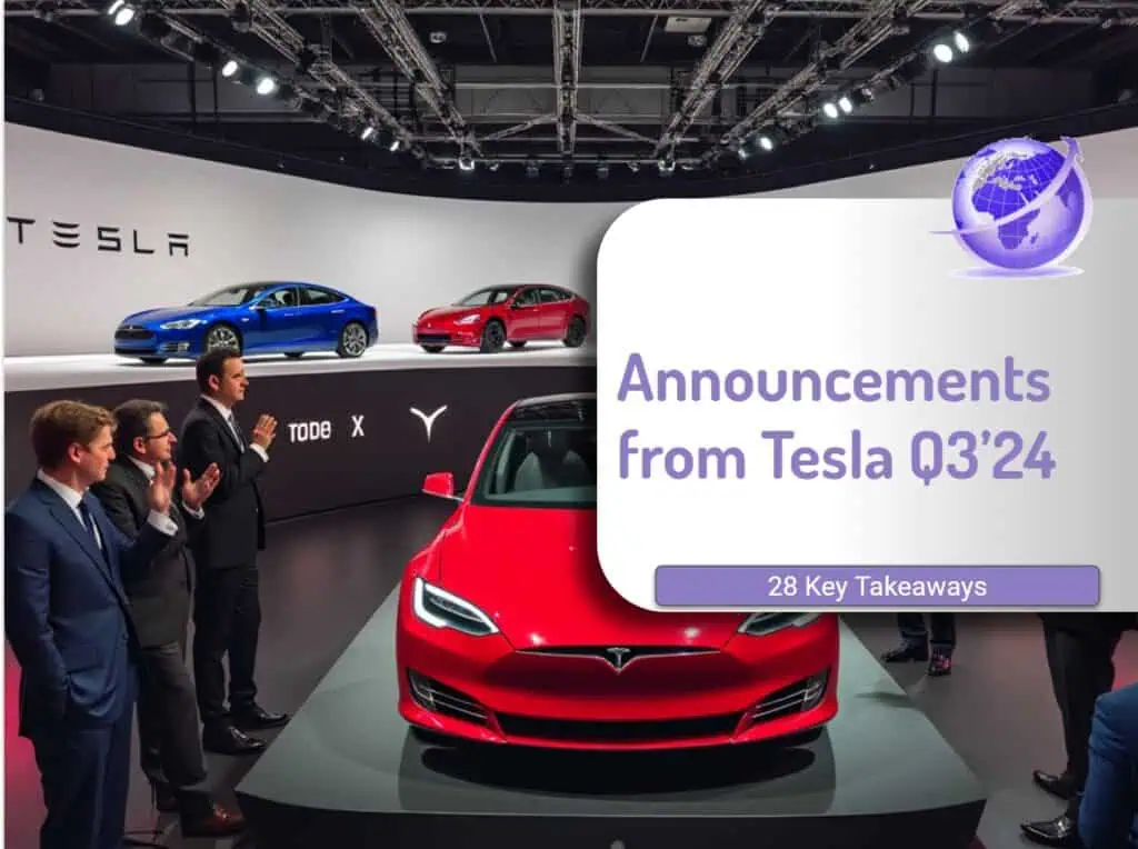 announcements from tesla q3 2024