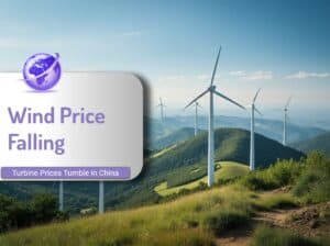 Wind power price falling