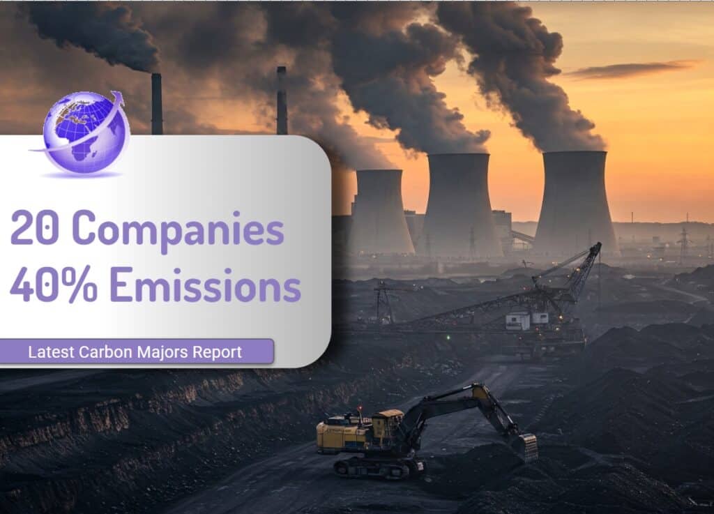 20 companies create 40% of emissions globally