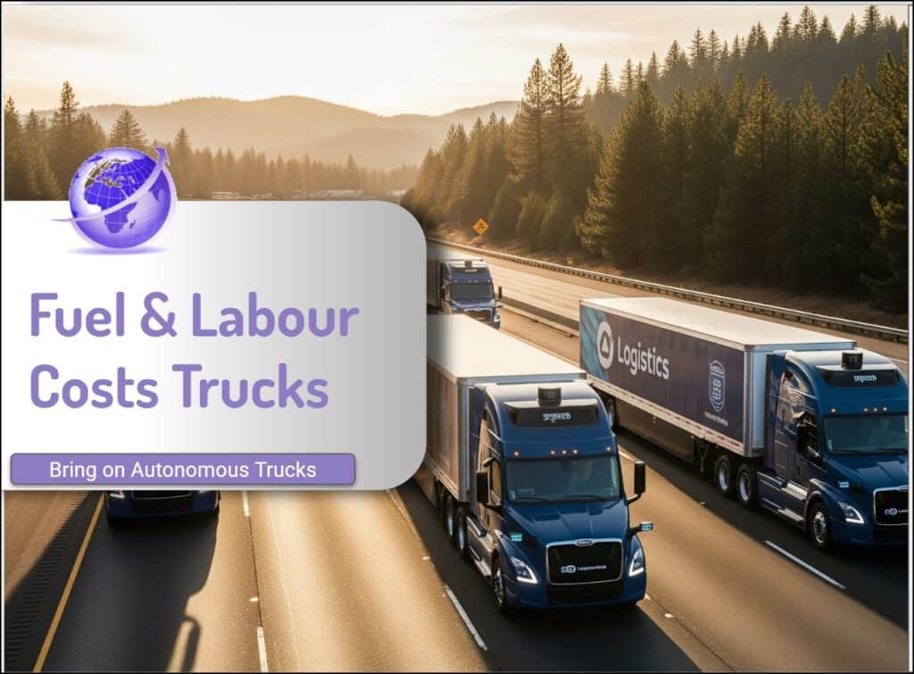 Fuel and labour costs for large trucks Australia
